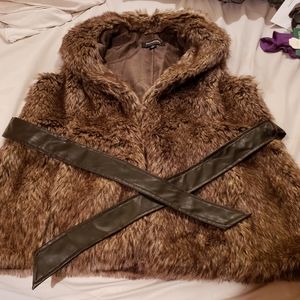 Faux Fur XL Women's Vest